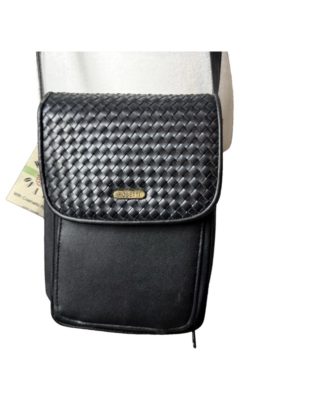 NEW Rosetti Crossbody Purse Wallet on a Bag Black Multiple Pockets Casual Travel